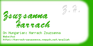 zsuzsanna harrach business card